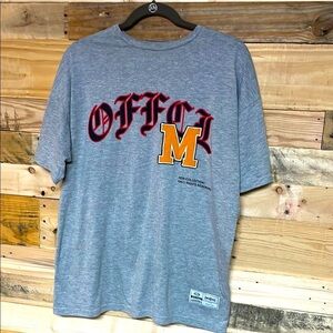MAN Boohoo MAN Size XS Gray Offline Graphic Short Sleeve Soft And Stretchy Tee